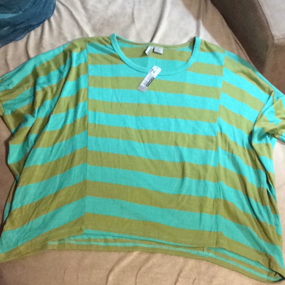 Stiped New Directions Weekend blouse NWT